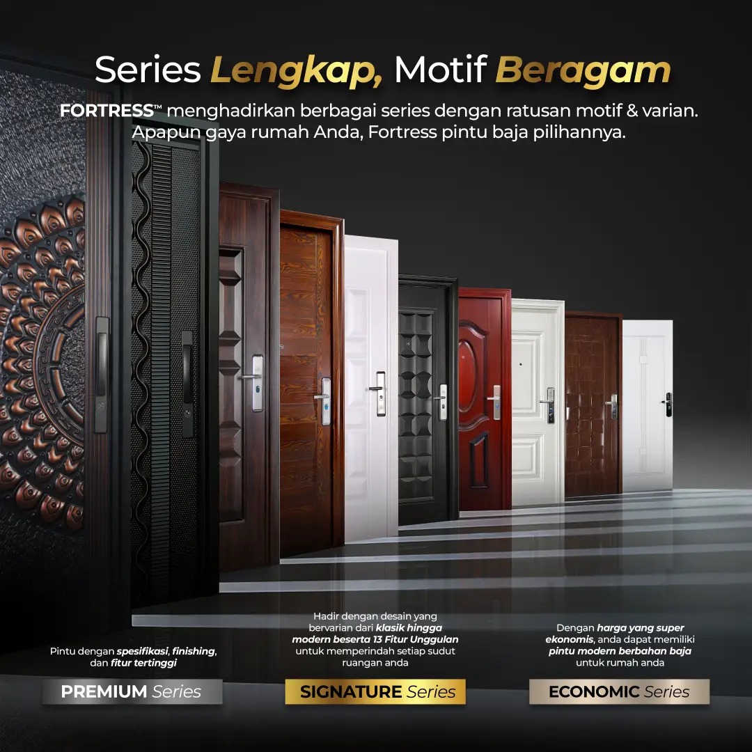 pintu baja fortress model lengkap
