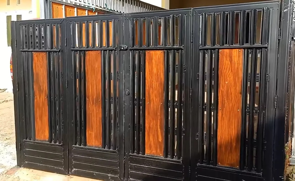 gambar pintu garasi dari baja ringan elegan