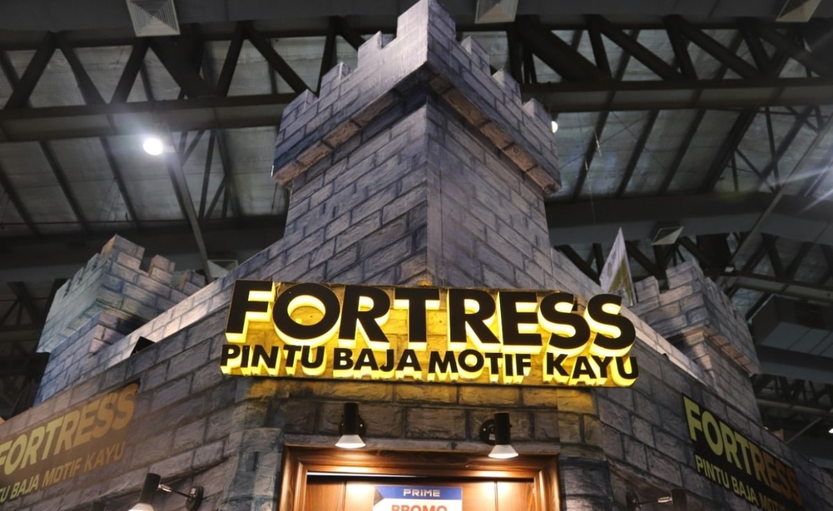 Fortress pintu baja motif kayu cabang Pekanbaru - Riau