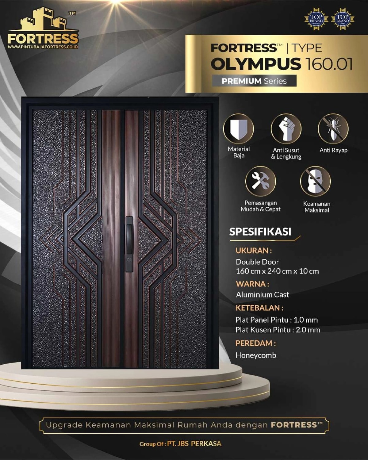 Pintu Baja Fortress type Olympus 160.01
