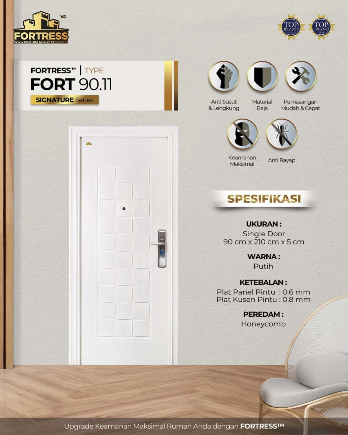 Model Pintu Warna Putih