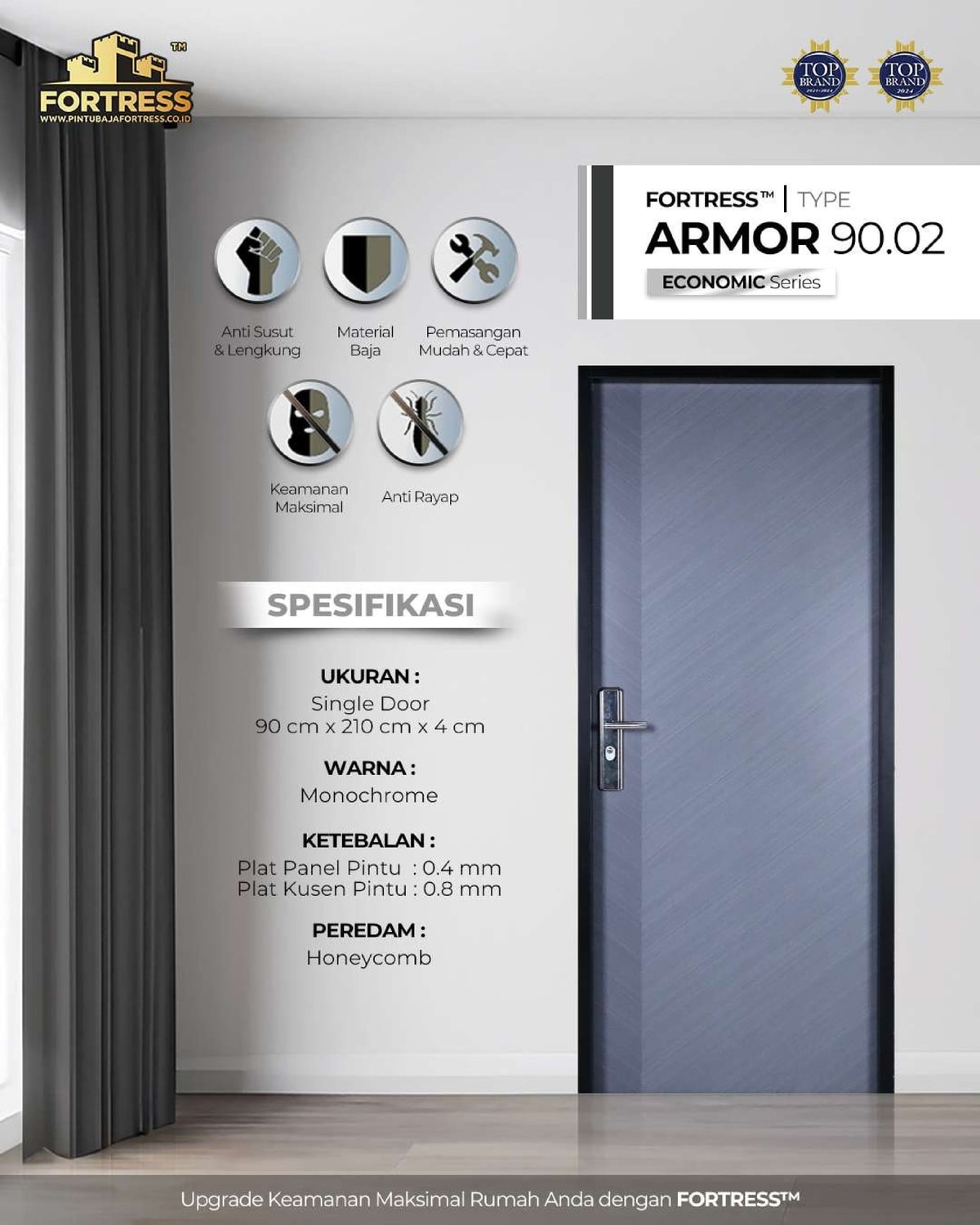 Model Pintu Warna Monokrom