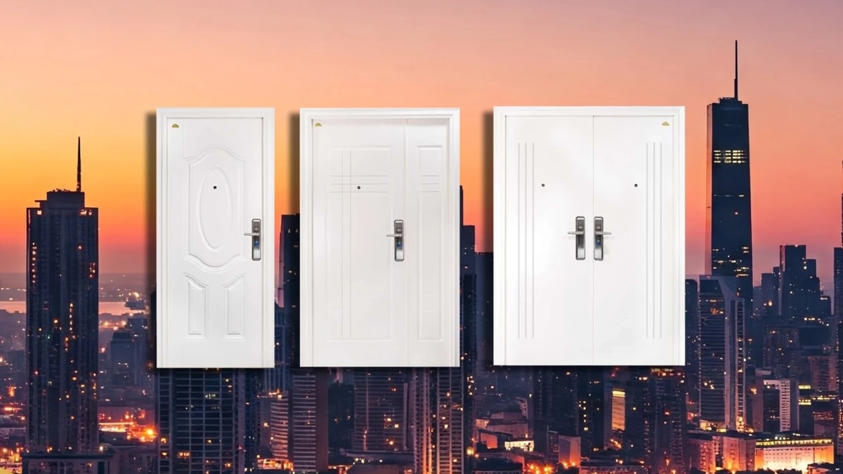 Banyak Pilihan! Jual Pintu Baja Fortress Putih Motif Beragam