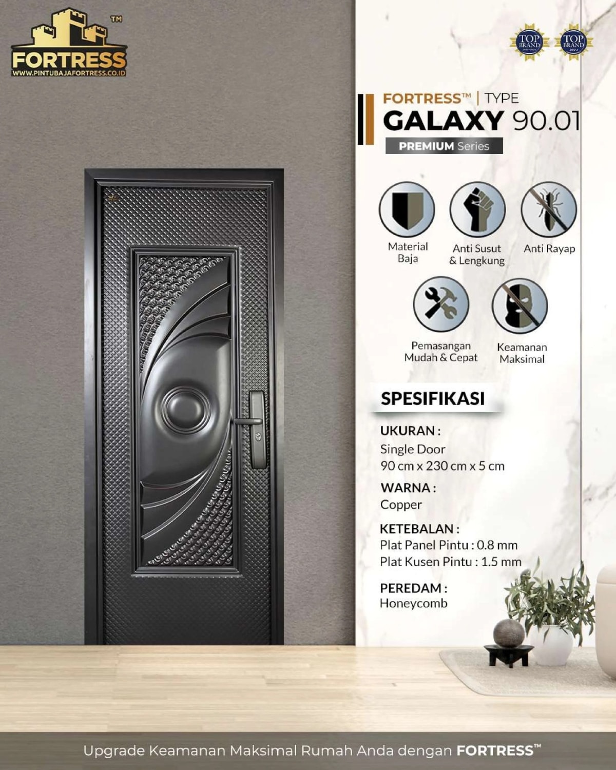 pintu baja fortress galaxy 90.01