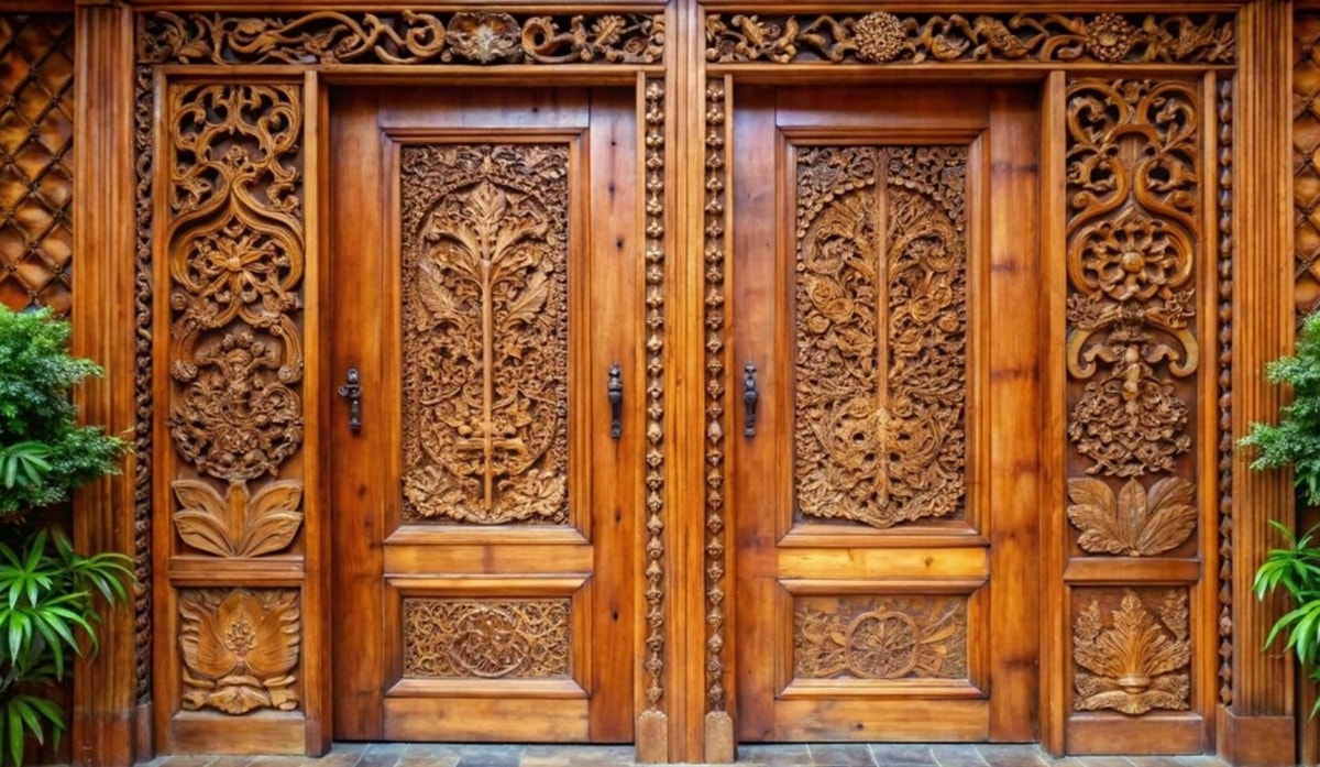 pintu rumah kayu jati