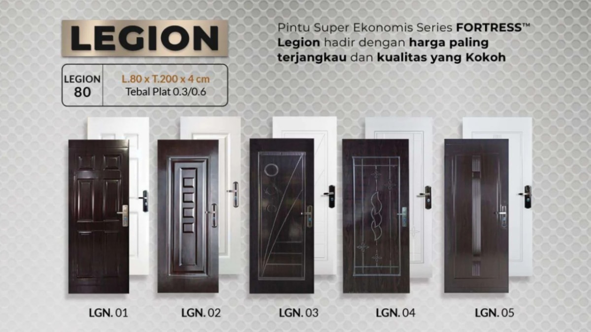 pintu baja fortress tipe legion