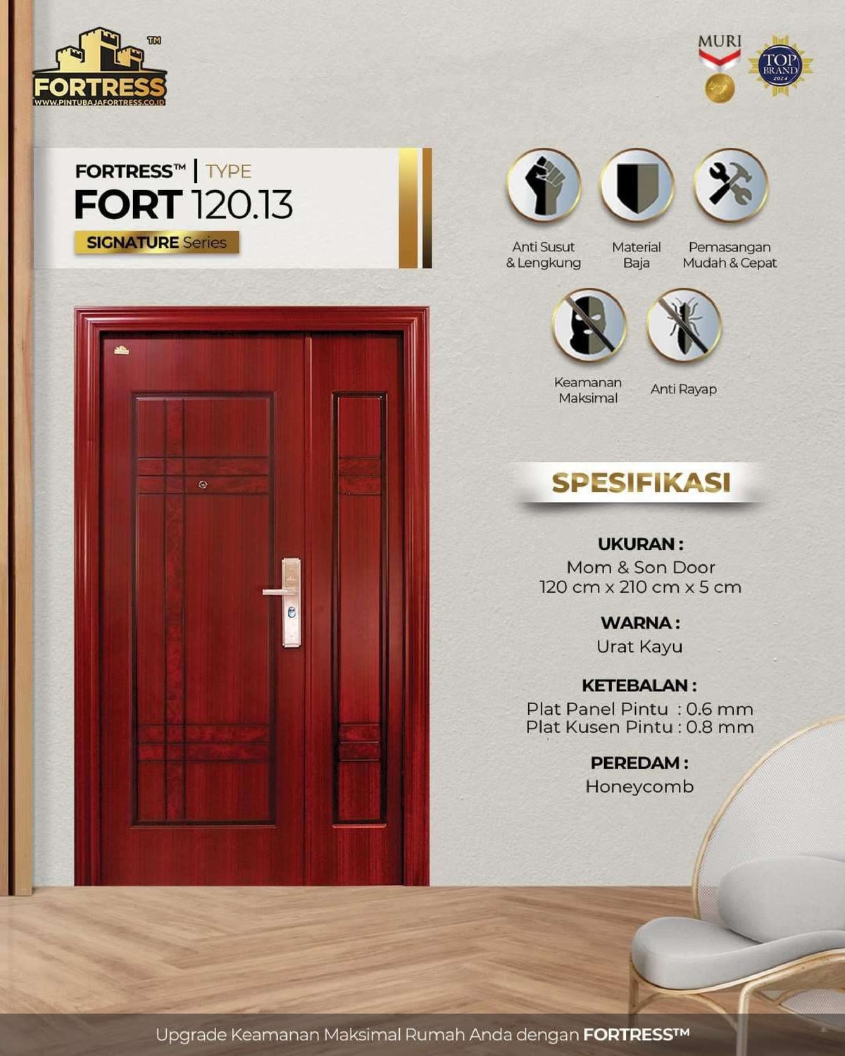 Model Pintu Mushola Simple