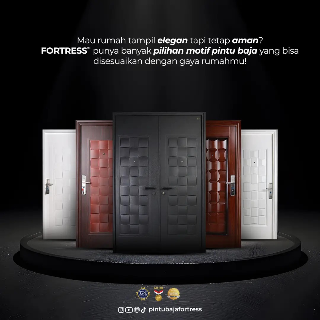 pintu baja fortress banyak motif
