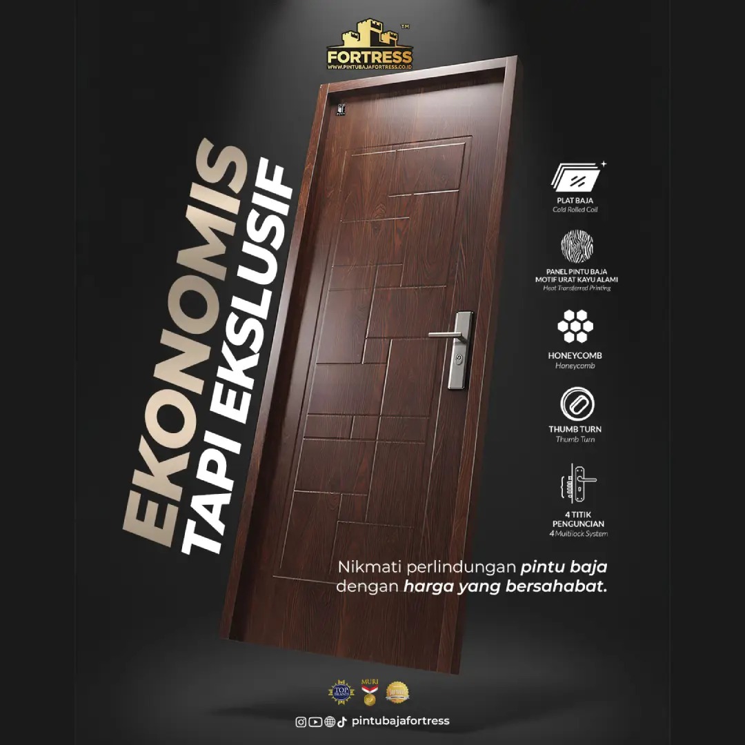 pintu baja fortress murah namun estetik