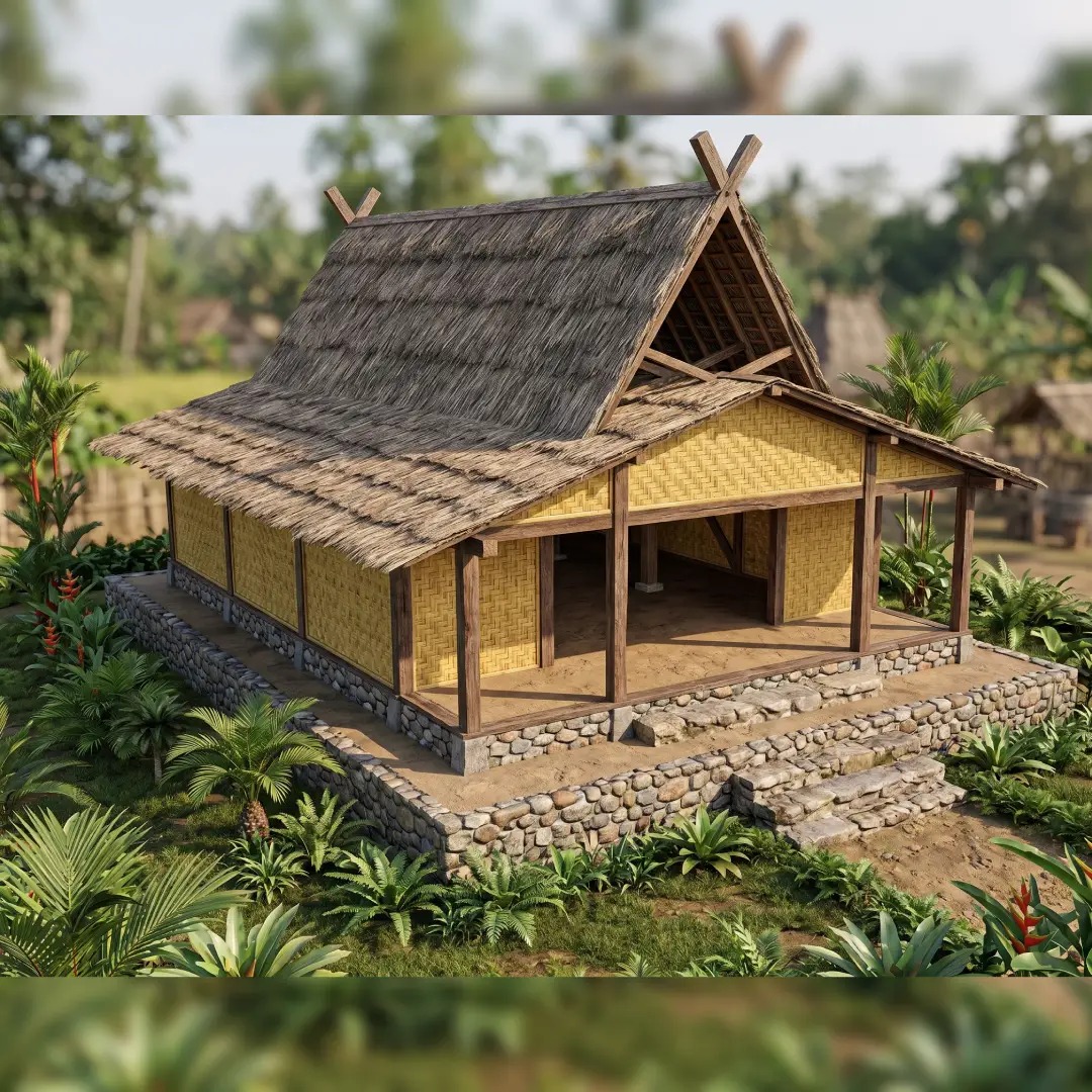 Rumah Adat Sunda Julang Ngampak