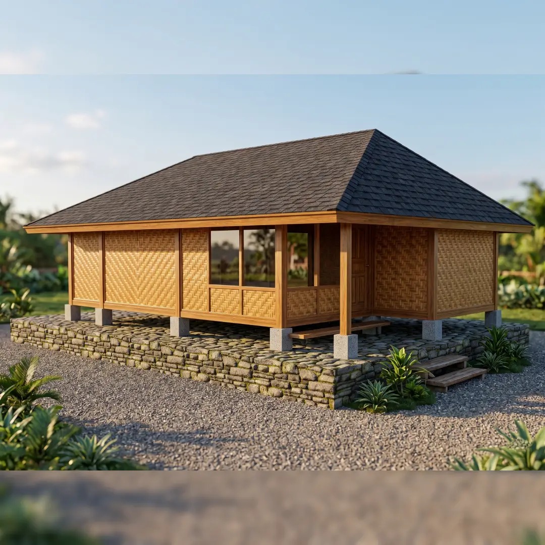 Rumah Adat Sunda Perahu Kumureb