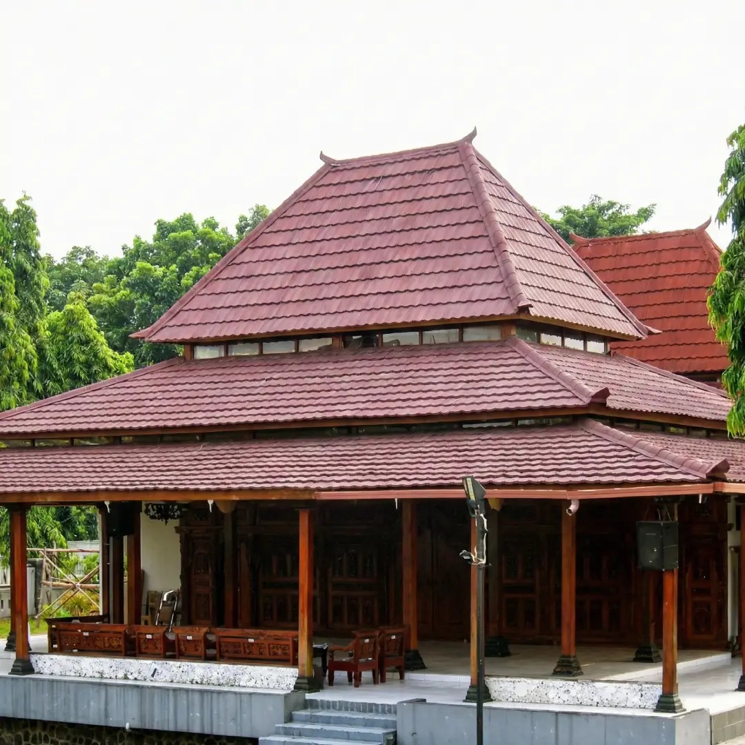 rumah adat limasan lambang sari jawa timur