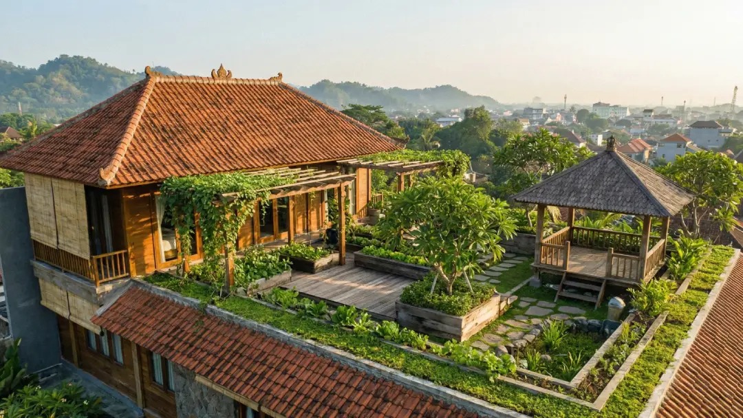 Inspirasi Model Atap Rooftop Rumah Semi Natural yang Estetik Parah