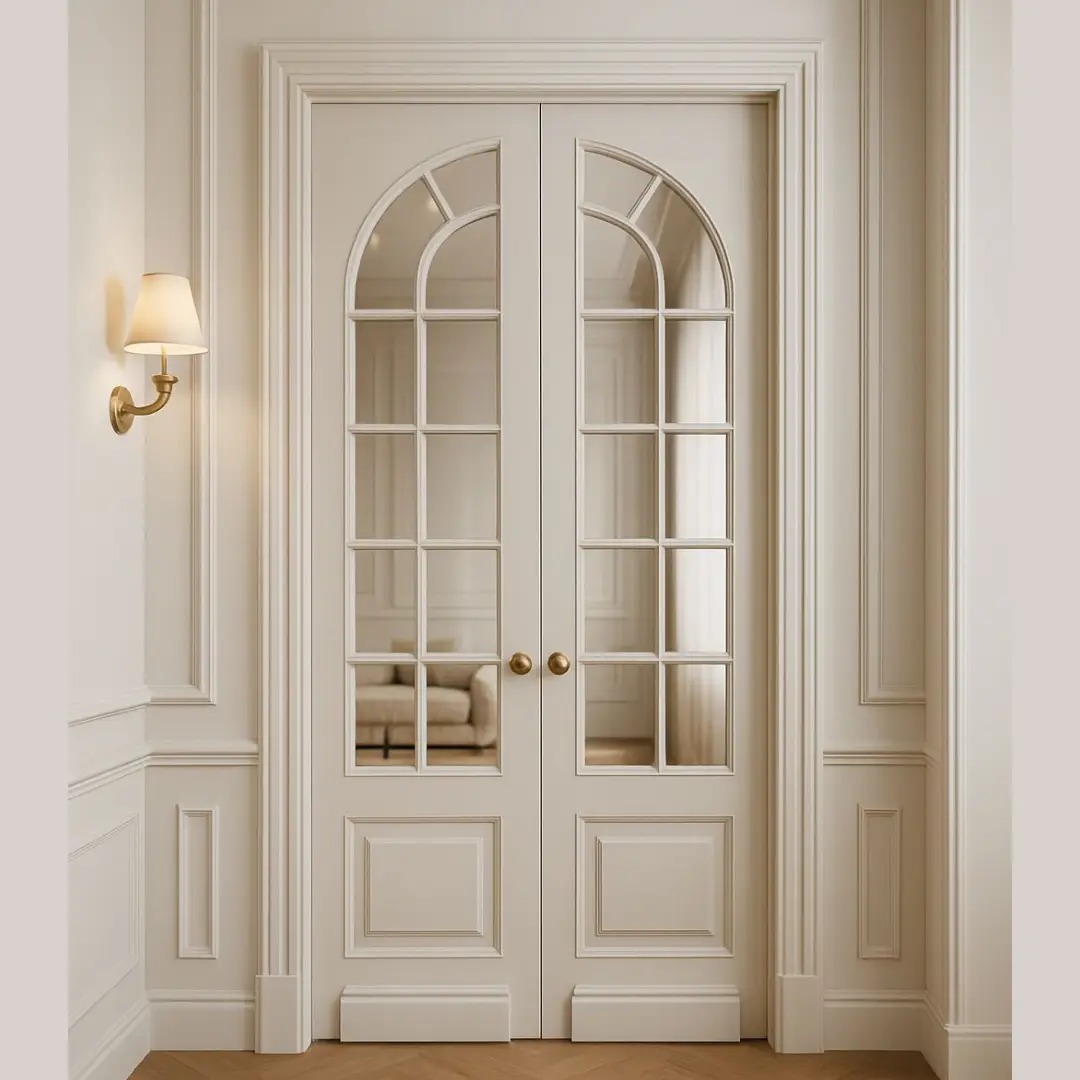 Model Pintu Kaca Lengkung yang Elegan