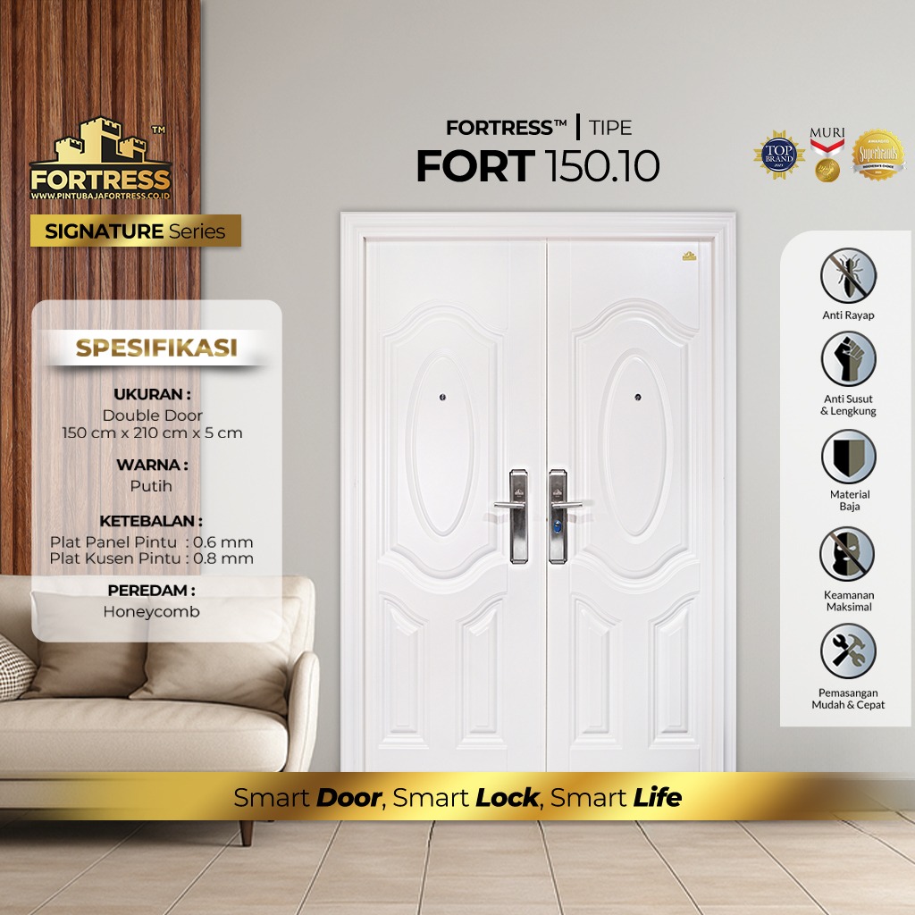 Pintu Baja Fortress Fort 150.10 Putih