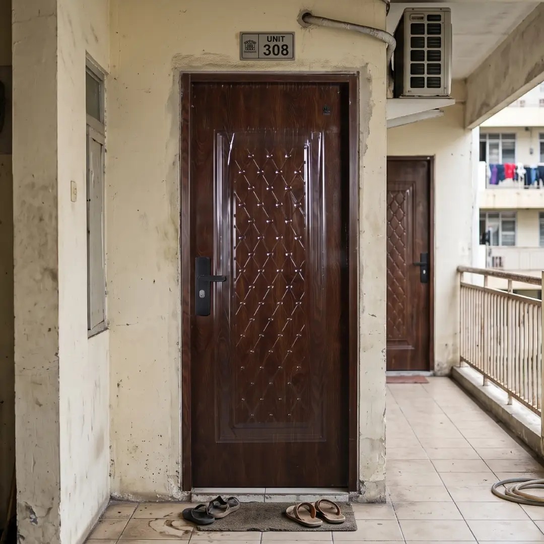 Rumah susun gunakan Pintu Baja Fortress tipe Urban