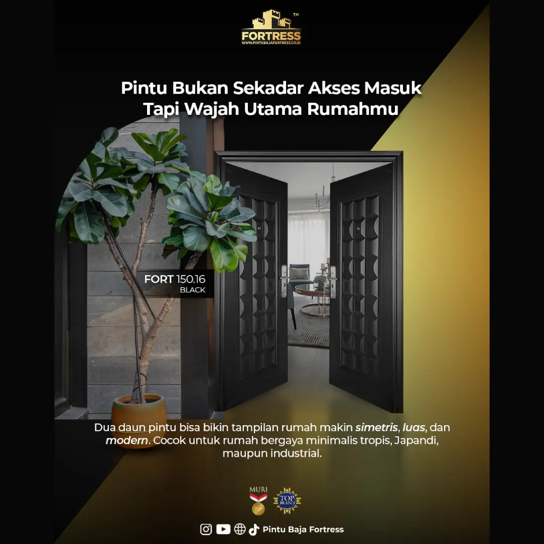 Pintu Kupu Tarung Mewah Minimalis Fortress