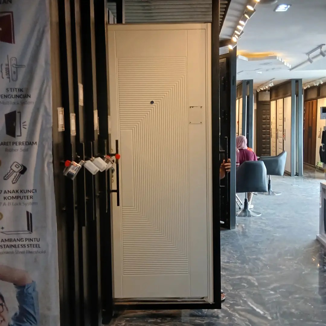 pintu warna cream minimalis modern fortress