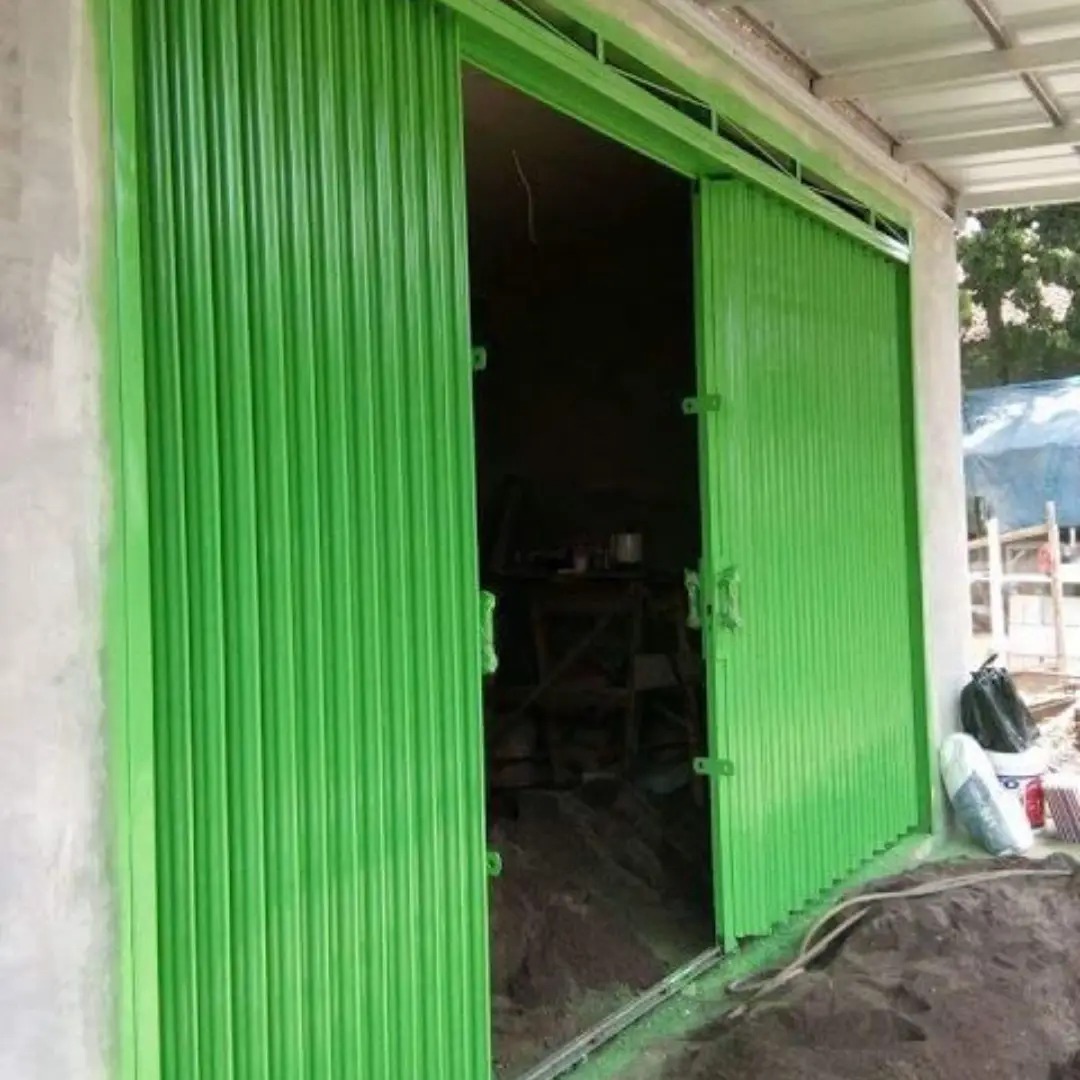 Cat Pintu Ruko Besi Warna Hijau