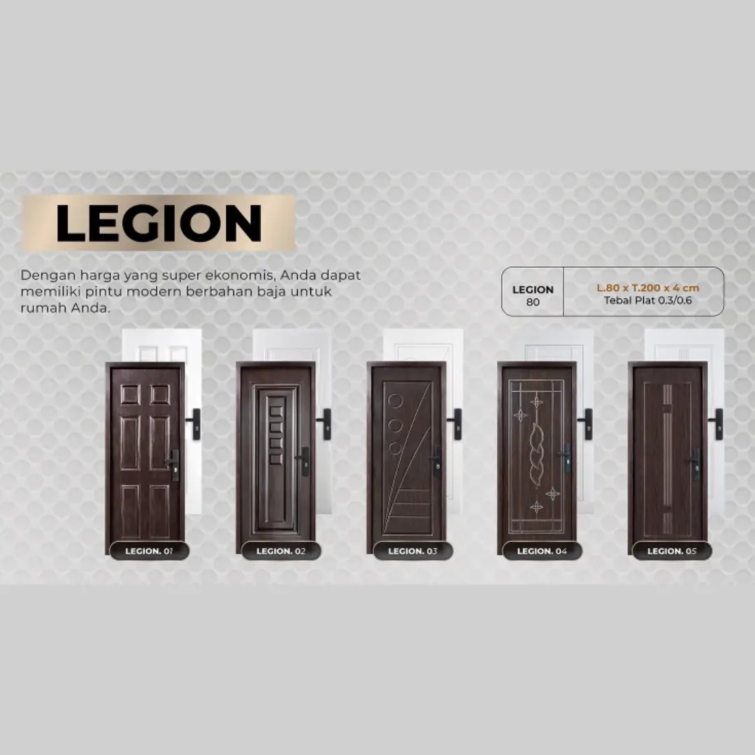 pintu fortress bahan baja seres economis tipe legion