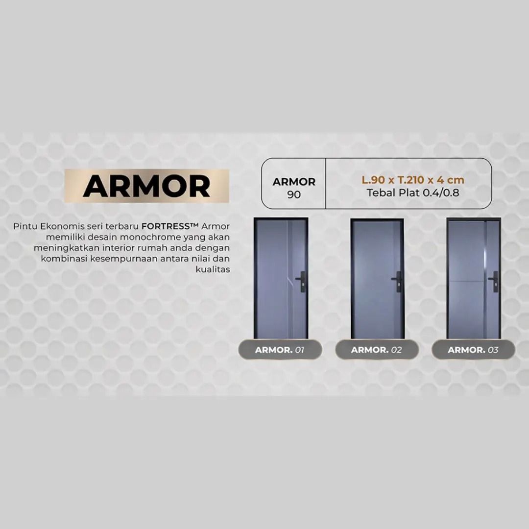 pintu fortress bahan baja seres economis tipe armor