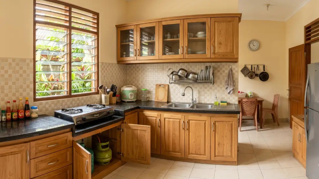 Ide Cat Dapur Warna Cream yang Cantik dan Nyaman untuk Memasak