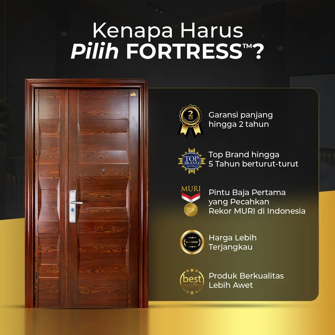 keunggulan pintu baja fortress