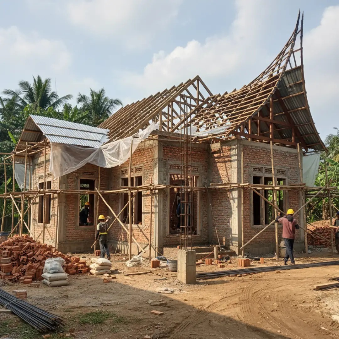 proses bangun rumah
