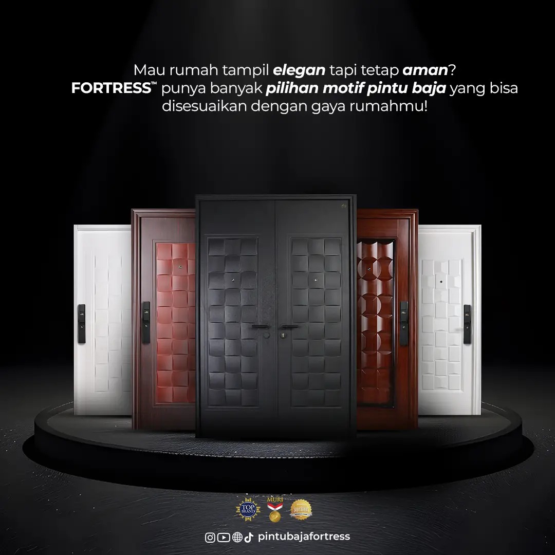 pintu baja fortress untuk rumah modern
