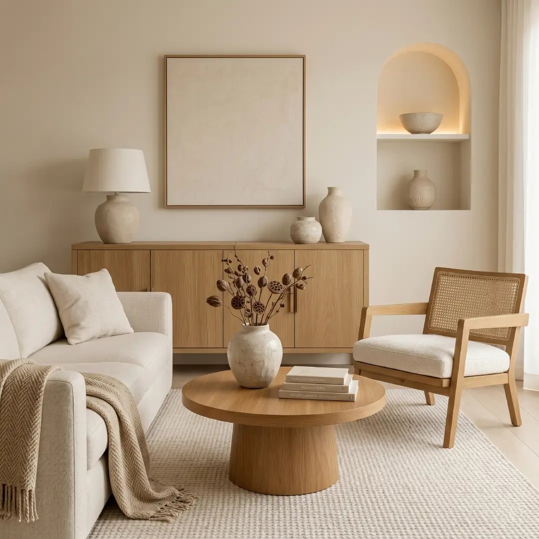 Cream Beige Minimalis Modern