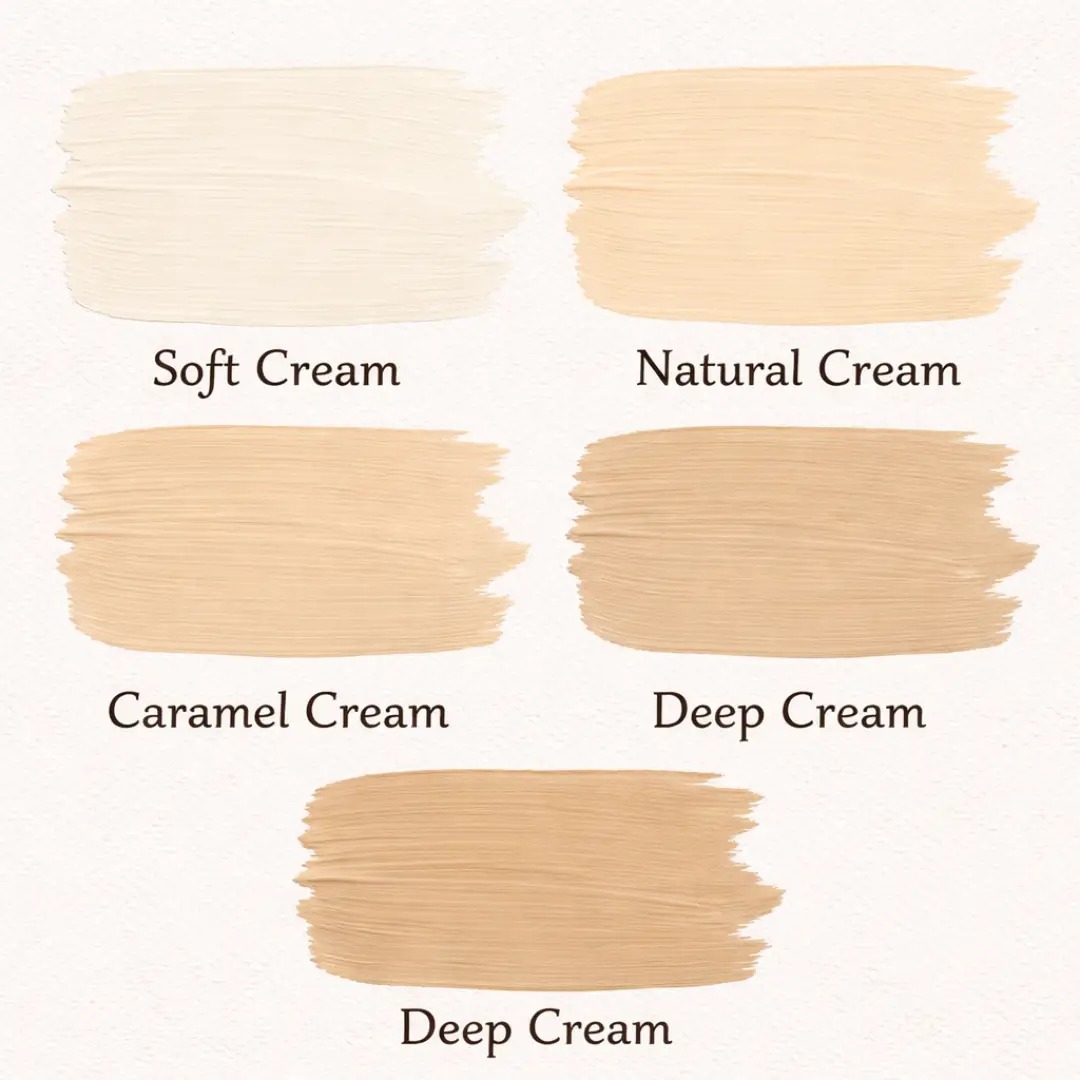 cat rumah warna cream