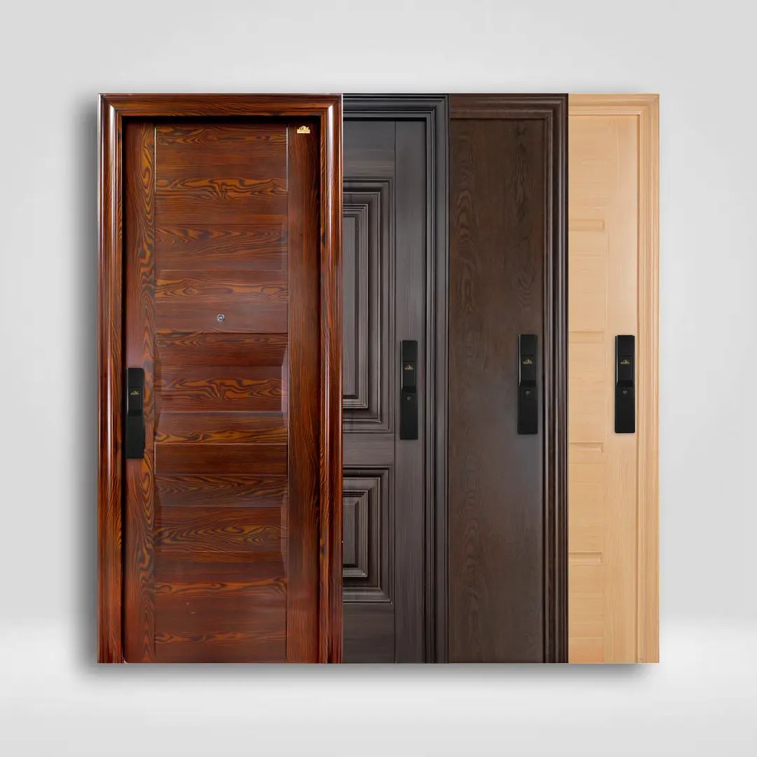 cat pintu warna coklat muda merk fortress