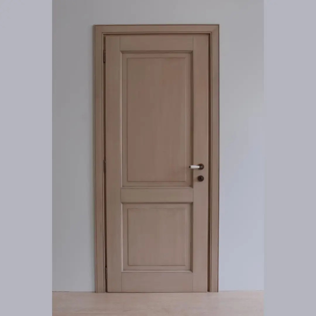 Pintu Kayu Warna Coklat Muda Natural