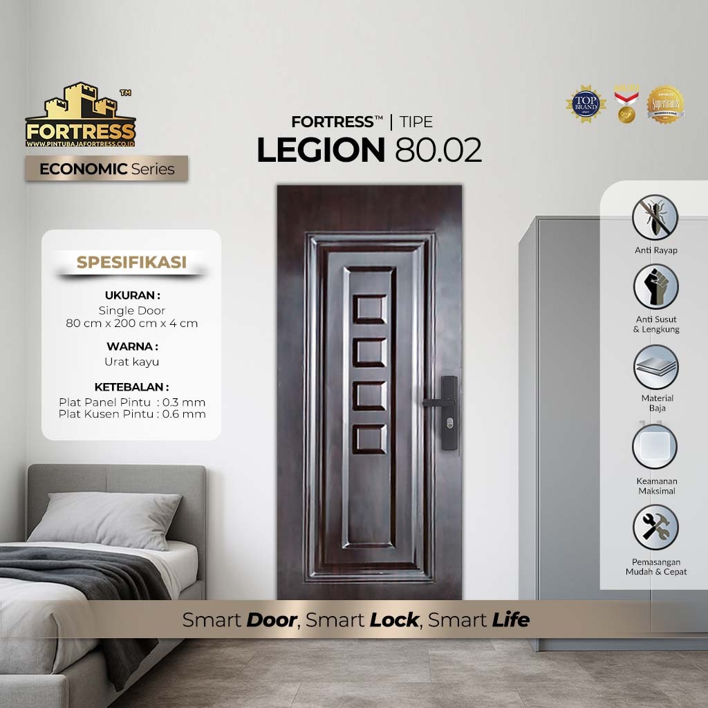 pintu baja fortress 1 pintu tipe LEGION 80.02