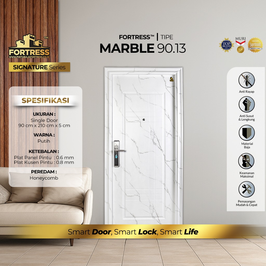 Pintu Baja Fortress Type Marble 90.13