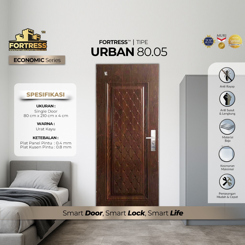 Pintu Baja Fortress Tipe Urban 80.05