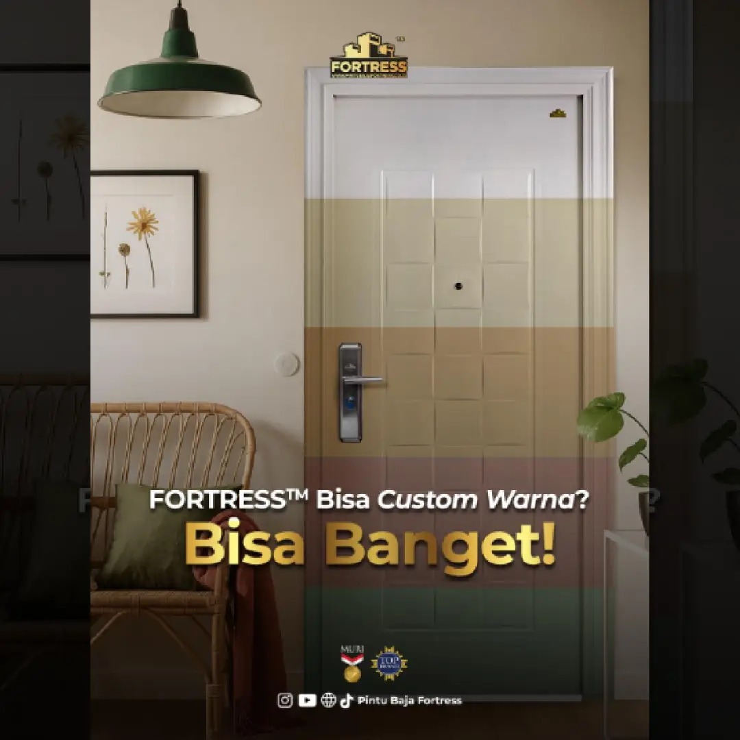 pintu baja custom merk fortress