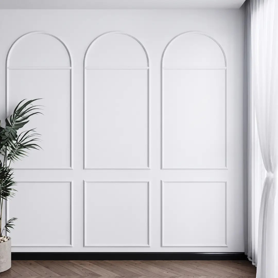 Wall Moulding Minimalis Motif Setengah Lingkaran