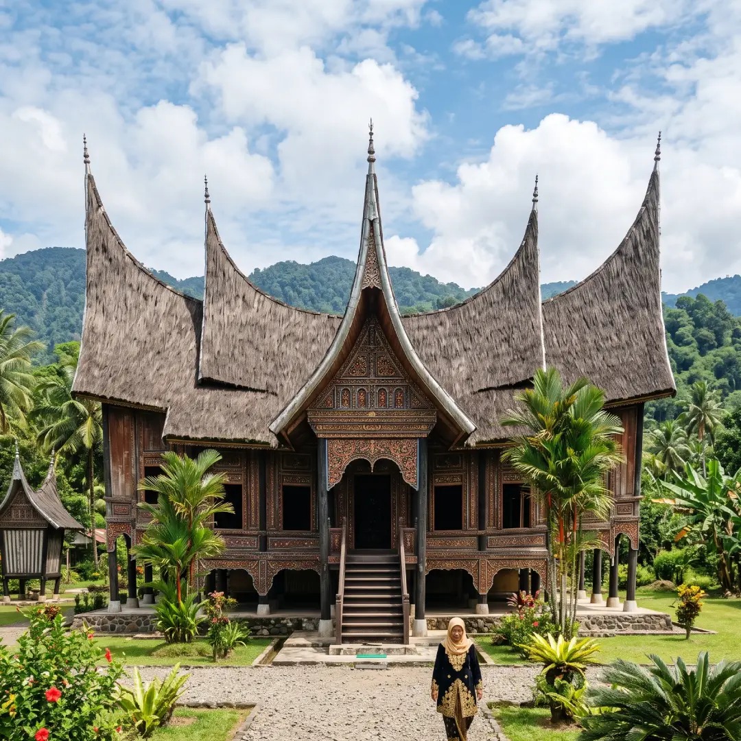Rumah Adat di Minangkabau