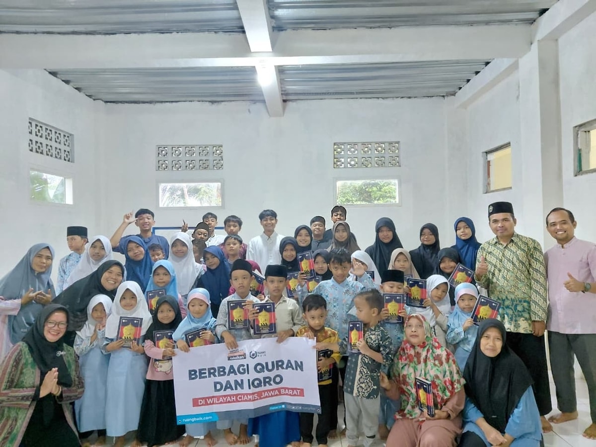 Sambut Ramadhan dengan Senyum dan Harapan, 600 Santri TPQ di Ciamis Terima Iqro Baru dari Ruang Baik