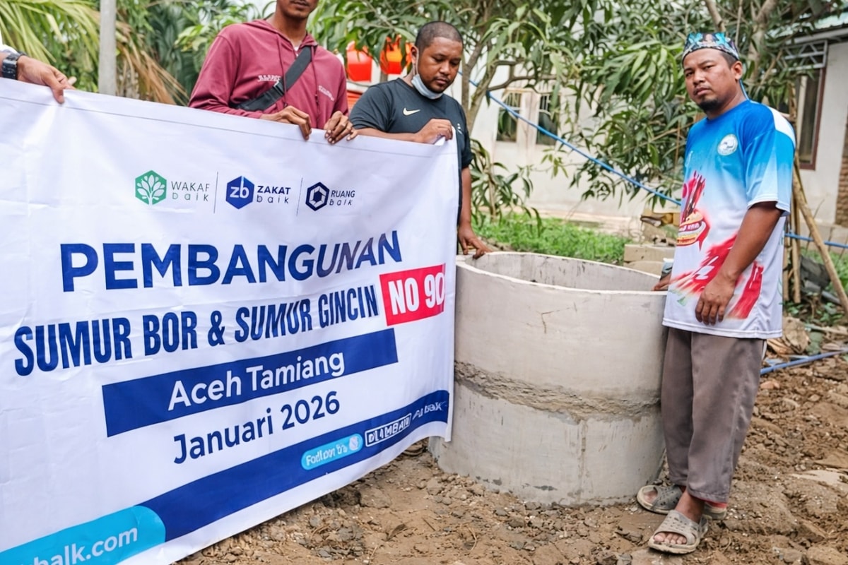 2 Sumur kebaikan: Air Bersih untuk Korban Banjir Aceh Tamiang”