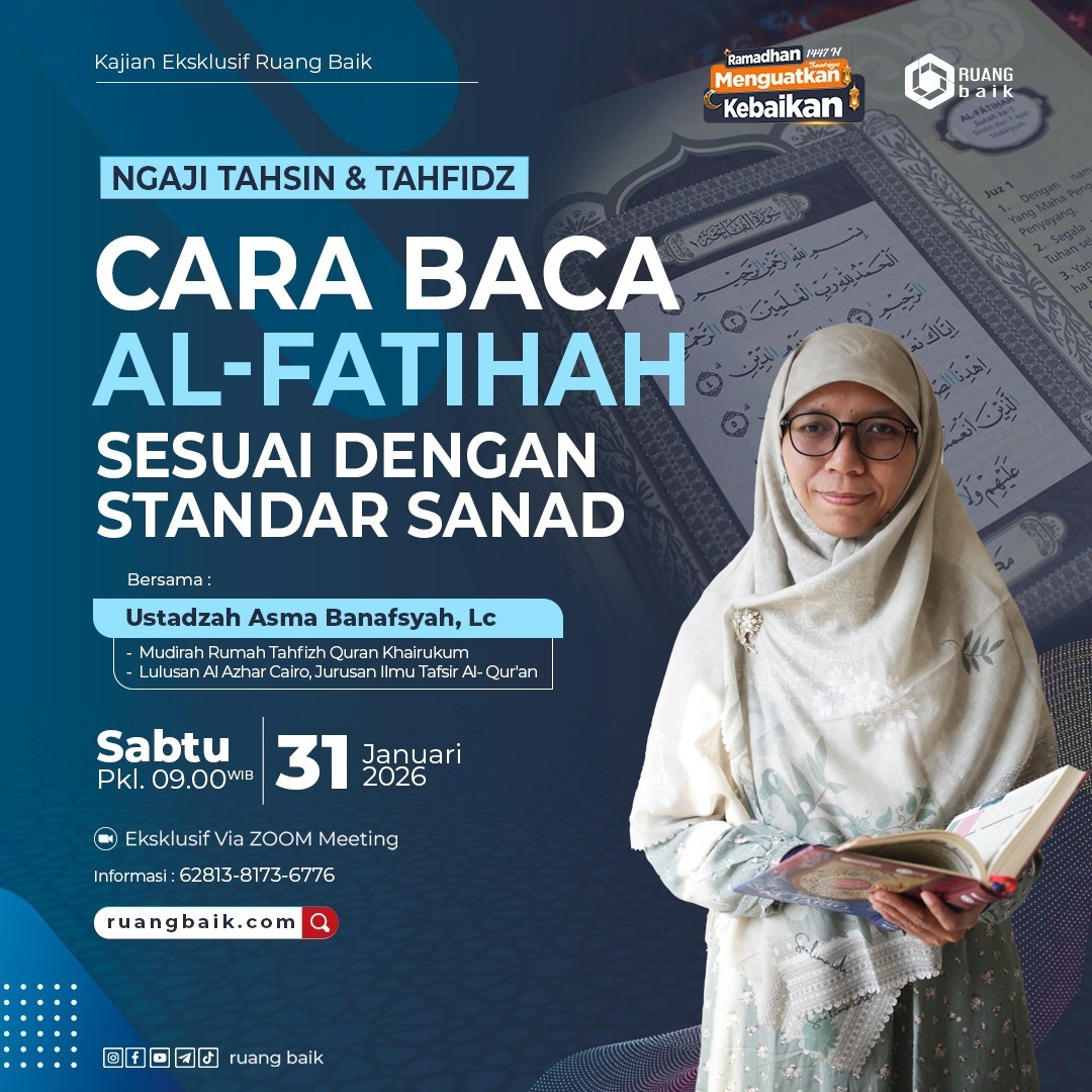 Ruang Baik Selenggarakan Kajian Tahsin dan Tahfidz Daring bagi Donatur Loyal