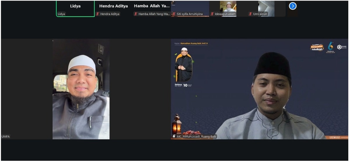 Healing Hati, Tenangkan Jiwa: Kajian Ramadhan Ruang Baik Sambut 10 Hari Terakhir Ramadhan