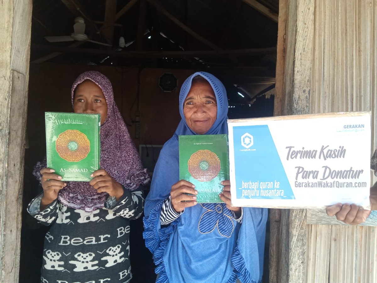 Penerima Manfaat gerakn Wakaf Al Quran di Pulau Rote