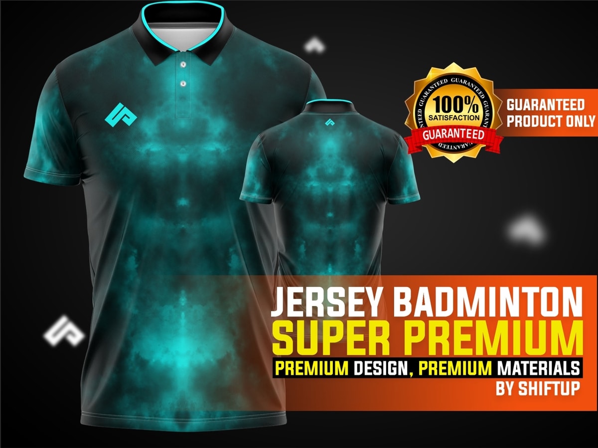 Jersey Badminton kualitas premium: desain premium, bahan premium, produk beraransi.