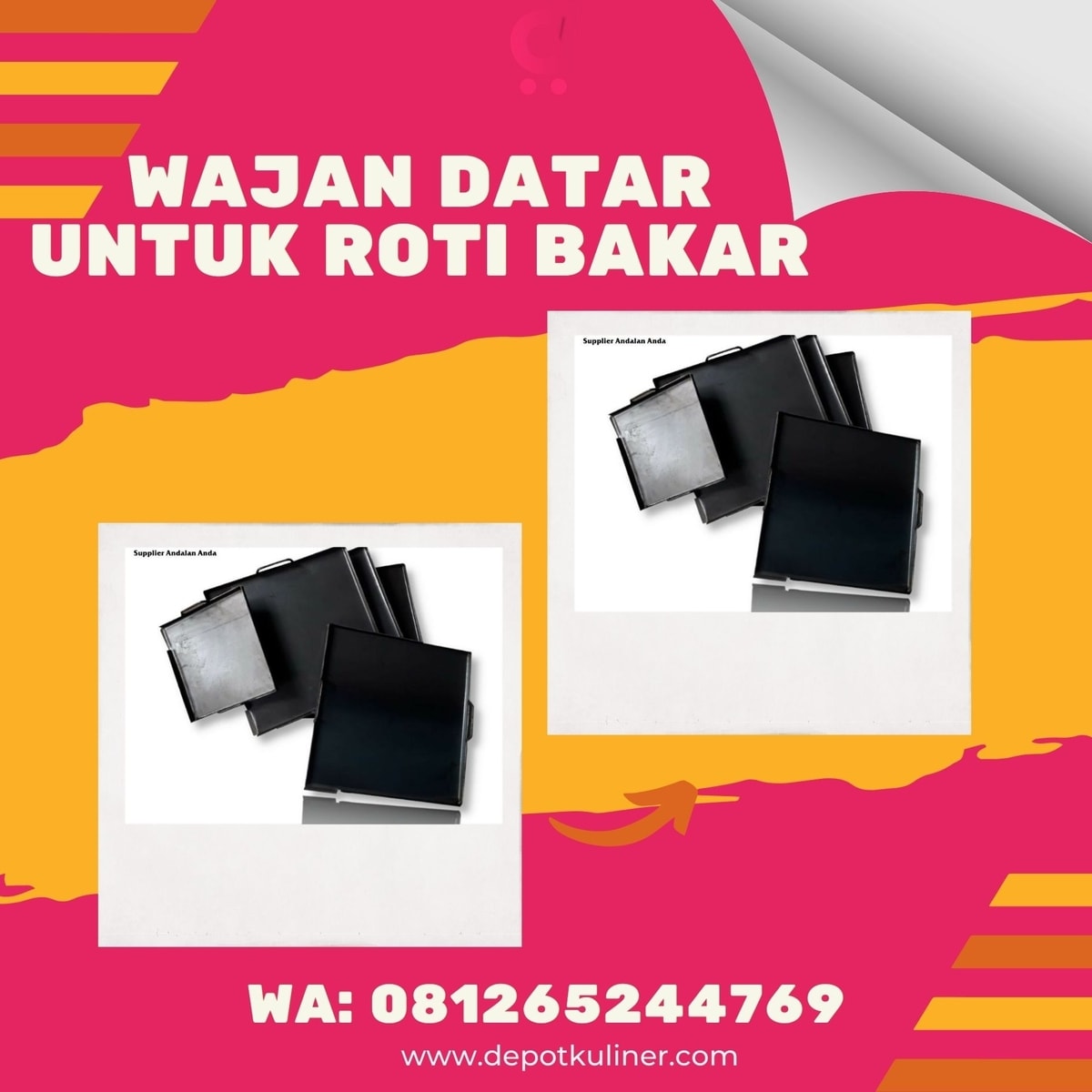 Wajan Datar Untuk Roti Bakar HARGA DISTRIBUTOR, 081265244769