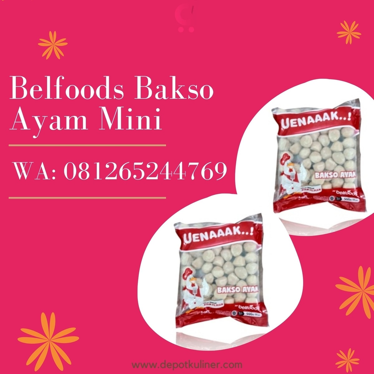 TERLARIS, Tlp 0812-6524-4769 Belfoods Bakso Ayam Mini