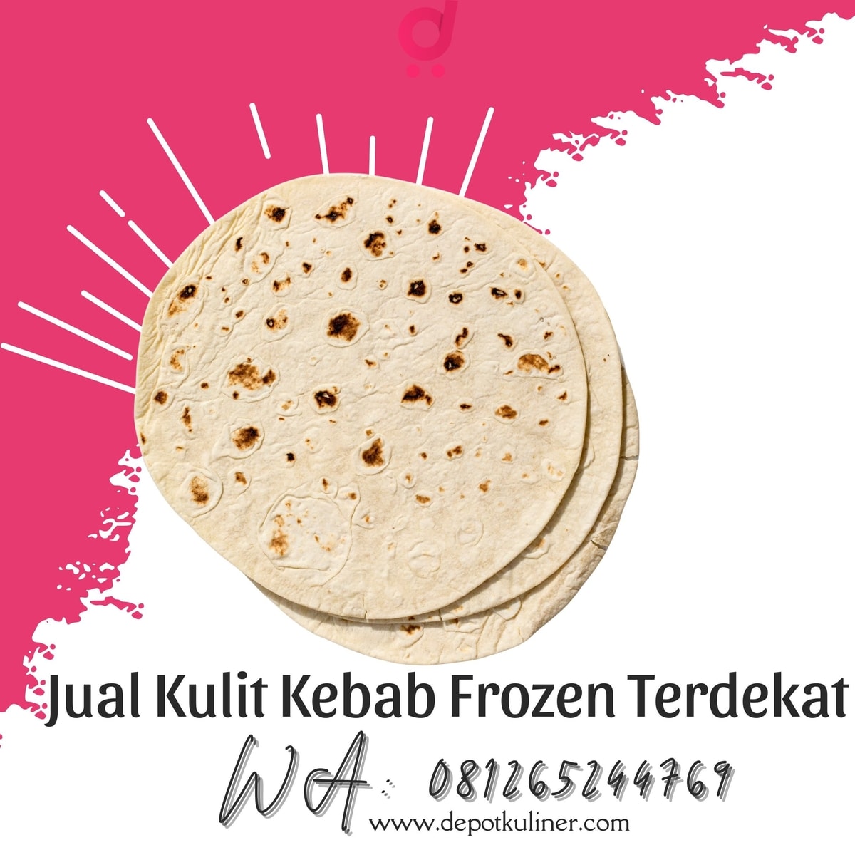 HARGA SPESIAL, (0812.6524.4769) Jual Kulit Kebab Frozen Terdekat