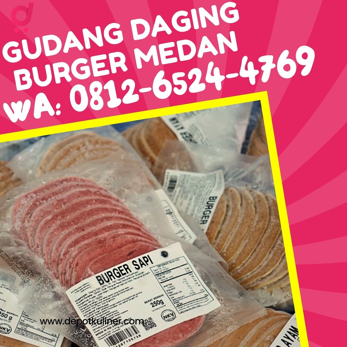 Gudang Daging Burger Medan : Solusi Lengkap Pasokan Patty untuk Usaha Anda