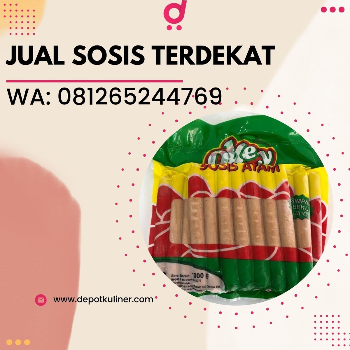 Jual Sosis Terdekat KURMA TERBAIK, Hub: 0812-6524-4769